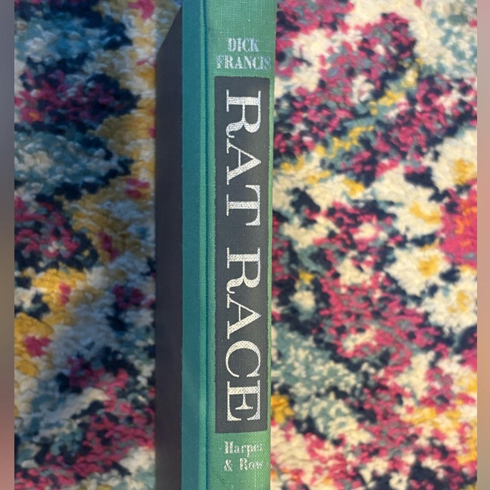VINTAGE 70’s Dick Francis 'Rat Race' Hardcover Book